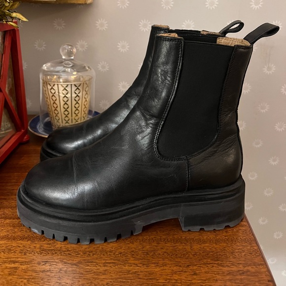 & Other Stories Lug Sole Chelsea Boots 37 black - Picture 5 of 10